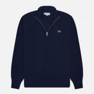 Мужской свитер  Zipped High Neck Carded Wool, цвет синий, размер L Lacoste