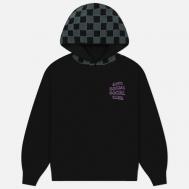 Мужская толстовка  Chenille Checkered Hoodie, цвет чёрный, размер XXL Anti Social Social Club