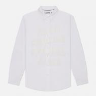 Мужская рубашка  Mind Games Oxford, цвет белый, размер XL Anti Social Social Club