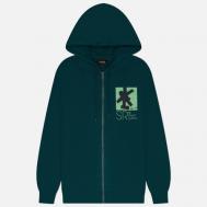 Мужская толстовка  Brush Squares Zip Hoodie, цвет зелёный, размер XXL STAN RAY®