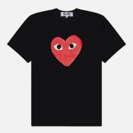 Мужская футболка  Oversized Logo Print, цвет чёрный, размер L Comme des Garcons PLAY