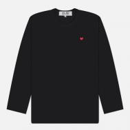 Мужской лонгслив  Small Red Emblem, цвет чёрный, размер L Comme des Garcons PLAY
