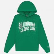 Мужская толстовка  Embellished Arch Logo Popover Hoodie, цвет зелёный, размер XL Billionaire Boys Club