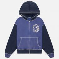 Мужская толстовка  Oversized College Zip Through Hoodie, цвет синий, размер S Billionaire Boys Club