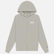 Мужская толстовка  Small Arch Logo Zip Through Hoodie, цвет серый, размер L Billionaire Boys Club