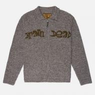 Мужской свитер  Rib Knit Cardigan, цвет коричневый, размер L Brain Dead
