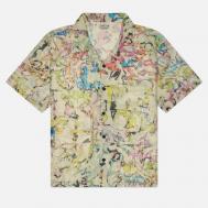 Мужская рубашка  Stu Button Up, цвет бежевый, размер L Brain Dead