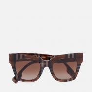 Солнцезащитные очки  Kitty, цвет коричневый, размер 49mm Burberry