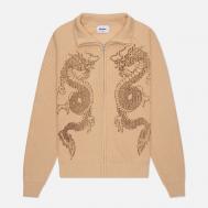 Мужской свитер  Dragon Zip-Thru Knit, цвет бежевый, размер XXL BUTTER GOODS