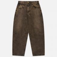 Мужские джинсы  Wide Cut Denim, цвет коричневый, размер 30 BUTTER GOODS