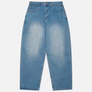 Мужские джинсы  Wide Cut Denim, цвет голубой, размер 36 BUTTER GOODS