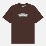 Мужская футболка  Vortex, цвет коричневый, размер L BUTTER GOODS