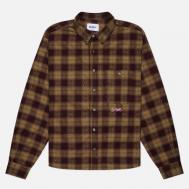 Мужская рубашка  Sirocco, цвет коричневый, размер L BUTTER GOODS