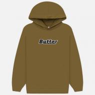 Мужская толстовка  Transit Pullover Hoodie, цвет оливковый, размер L BUTTER GOODS