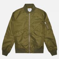 Мужская куртка бомбер  Embroidery Logo, цвет оливковый, размер M BUTTER GOODS