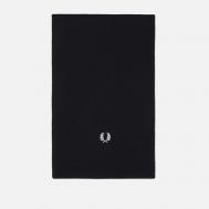 Шарф  Classic Merino Wool, цвет чёрный FRED PERRY