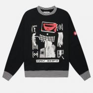 Мужская толстовка  Lips Display Crew Neck, цвет чёрный, размер M CAV EMPT