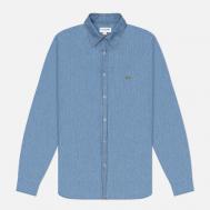 Мужская рубашка  Regular Fit Lightweight Denim, цвет голубой, размер 43 Lacoste