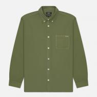 Мужская рубашка  Mateo Logo, цвет оливковый, размер XXL A.P.C.