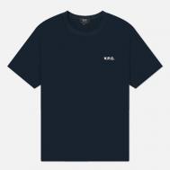 Мужская футболка  Boxy Petit V.P.C., цвет синий, размер XXL A.P.C.