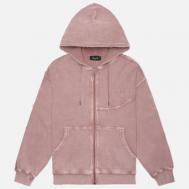 Мужская толстовка  Premium Waffle Zip Hoodie, цвет розовый, размер L Dime