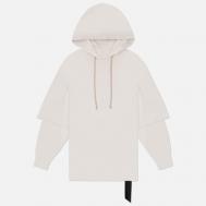 Мужская толстовка  Temple Tommy Hustler Hoodie, цвет белый Rick Owens DRKSHDW
