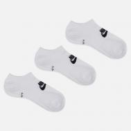 Комплект носков  3-Pack Everyday Essential Cushion Low, цвет белый, размер 38-42 EU Nike