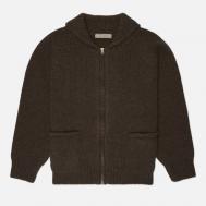 Мужской свитер  Heavy Cowichan Zip Up Cardigan, цвет коричневый, размер L FrizmWORKS