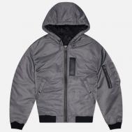 Мужская демисезонная куртка  Active MA-1 Hooded Parka, цвет серый, размер L FrizmWORKS