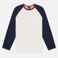 Мужской лонгслив  Color Block Raglan, цвет белый, размер L FrizmWORKS