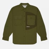 Мужская рубашка  Nylon Brentwood, цвет оливковый, размер M Gramicci