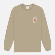 Мужской лонгслив  Thumbprint, цвет бежевый, размер M Gramicci