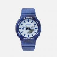 Наручные часы  G-SHOCK GA-2100BWP-2A, цвет синий Casio