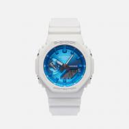 Наручные часы  G-SHOCK GA-2100WS-7A, цвет белый Casio