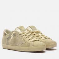 Женские кроссовки  Super-Star Suede Star, цвет бежевый, размер 40 EU Golden Goose