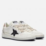 Женские кроссовки  Ball Star Glitter Star, цвет белый, размер 36 EU Golden Goose