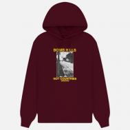 Мужская толстовка  Bomb Hills Not Countries Hoodie, цвет бордовый, размер M GX1000