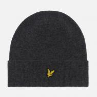Шапка  Lambswool Blend Ribbed, цвет серый Lyle & Scott
