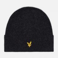 Шапка  Lambswool Blend Ribbed, цвет чёрный Lyle & Scott