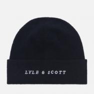 Шапка  Script, цвет синий Lyle & Scott