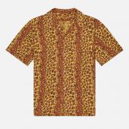 Мужская рубашка  Leopard Aloha, цвет жёлтый, размер XL HUMAN MADE