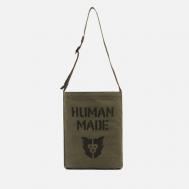 Сумка  Shoulder, цвет оливковый HUMAN MADE
