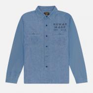 Мужская рубашка  Military Chambray, цвет синий, размер M HUMAN MADE