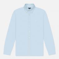 Мужская рубашка  Essential Garment Dyed Oxford Logo, цвет голубой, размер L Hackett