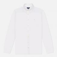 Мужская рубашка  Essential Garment Dyed Oxford Logo, цвет белый, размер M Hackett