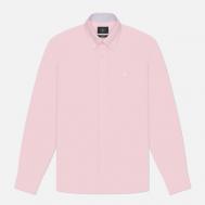 Мужская рубашка  Heritage Oxford Box Logo, цвет розовый, размер L Hackett