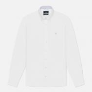 Мужская рубашка  Heritage Oxford Box Logo, цвет белый, размер L Hackett