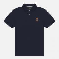 Мужское поло  Heritage Harry Embroidery, цвет синий, размер M Hackett