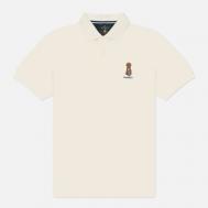 Мужское поло  Heritage Harry Embroidery, цвет белый, размер M Hackett