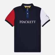 Мужское поло  Heritage  Multi, цвет синий, размер S Hackett